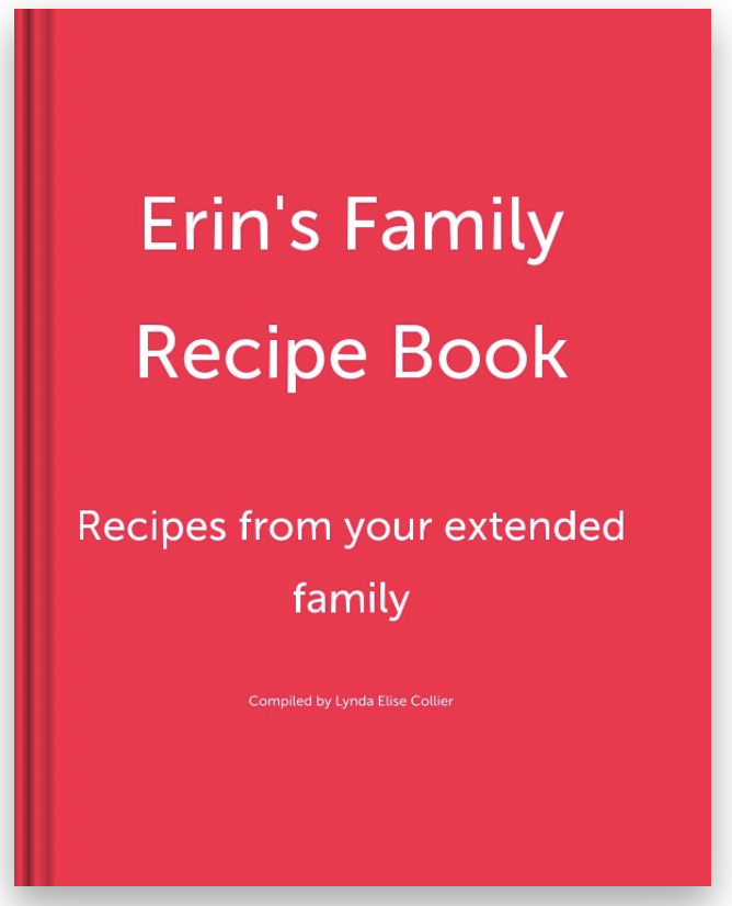A family recipe book for the bride
